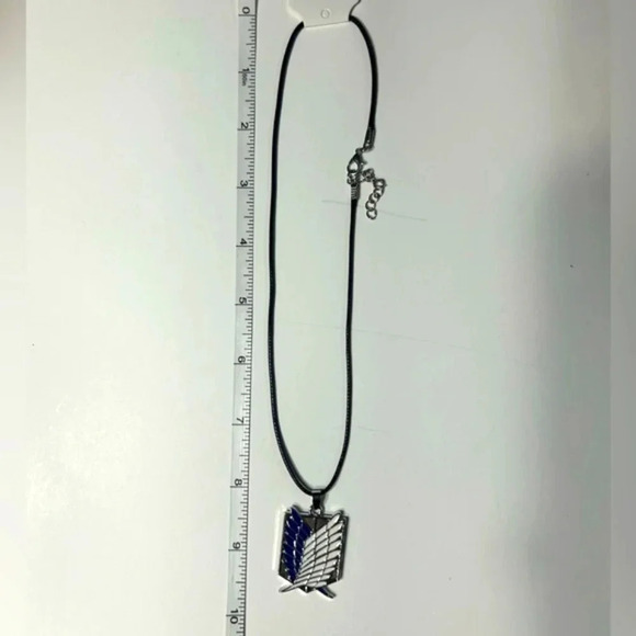 Black Rope / Attack on Titan/ Wings of Freedom Necklace Pendant - Picture 5 of 5